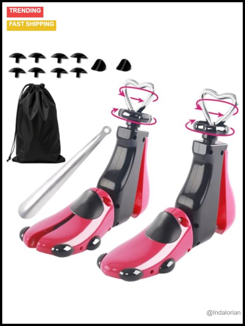4-Way Shoe Stretcher Adjustable Boot Tree for Women Men Wide Feet